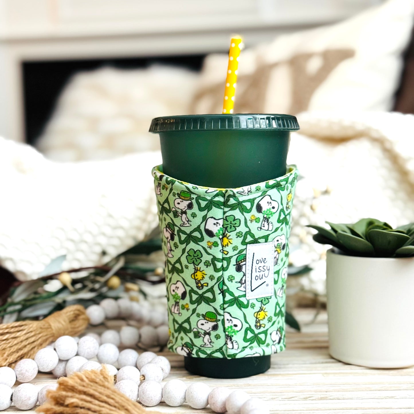 Snoopy St. Patrick's Day - Coffee Cozy
