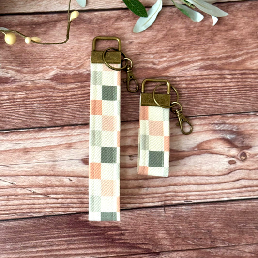 Boho Checker - Keychain Wristlets + Minis