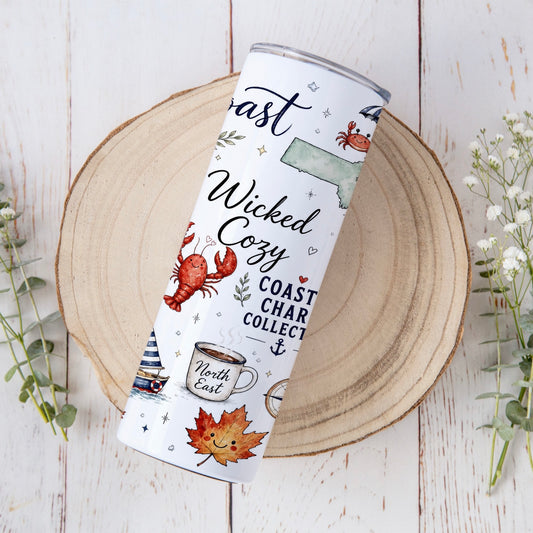 East Coast | 20 oz Skinny Tumbler | Free Shipping