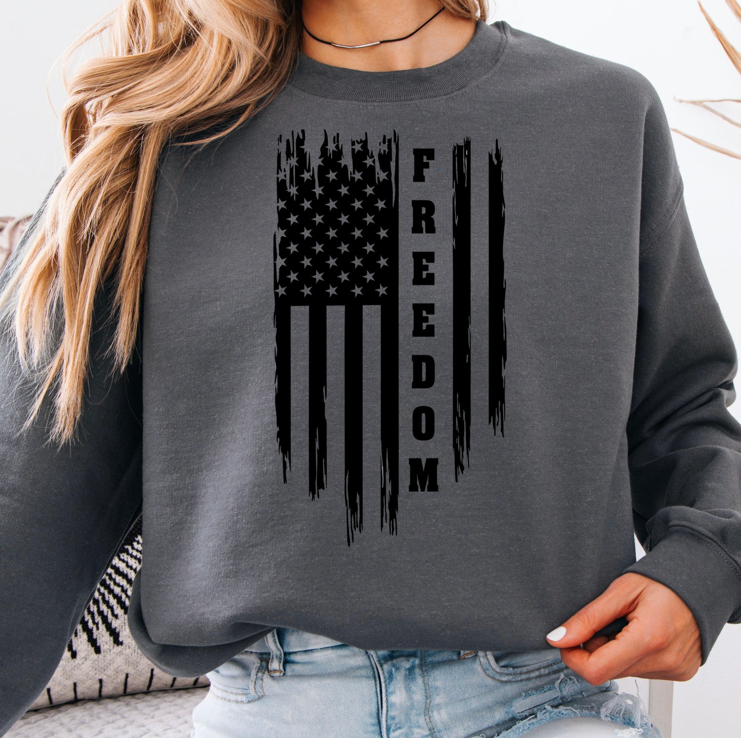 Freedom - Crewneck Sweatshirt (Charcoal)