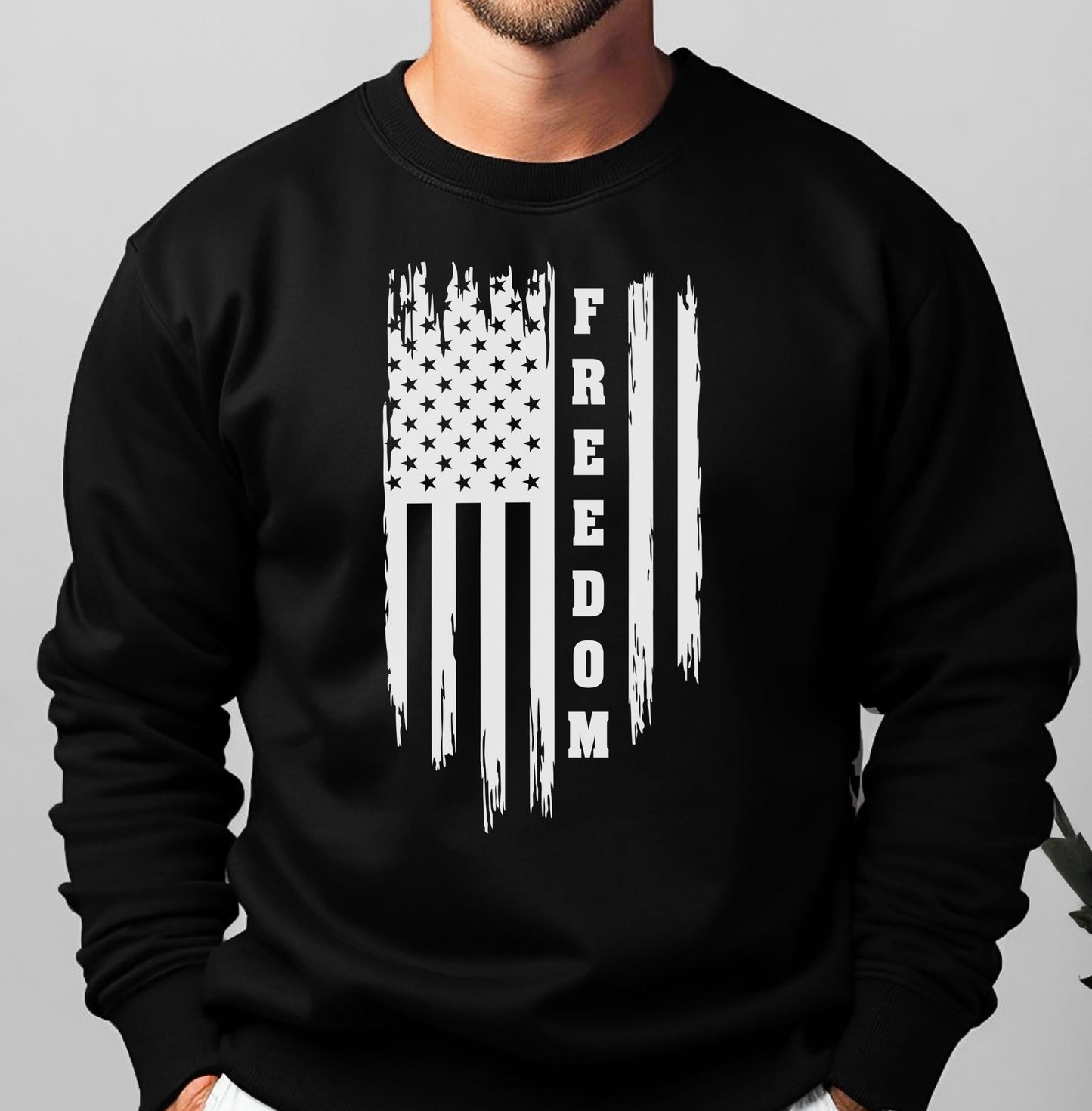 Freedom - Crewneck Sweatshirt (Black)