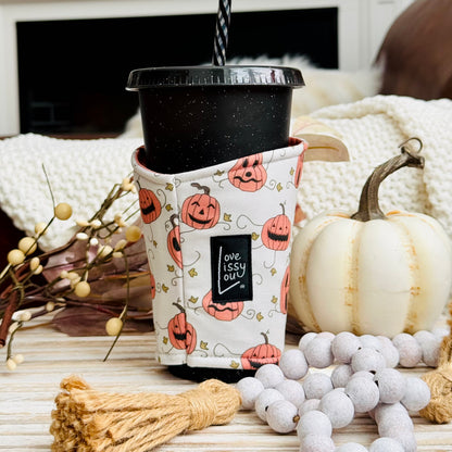 Jack-O'-Lanterns | Iced Coffee Cup Cozy