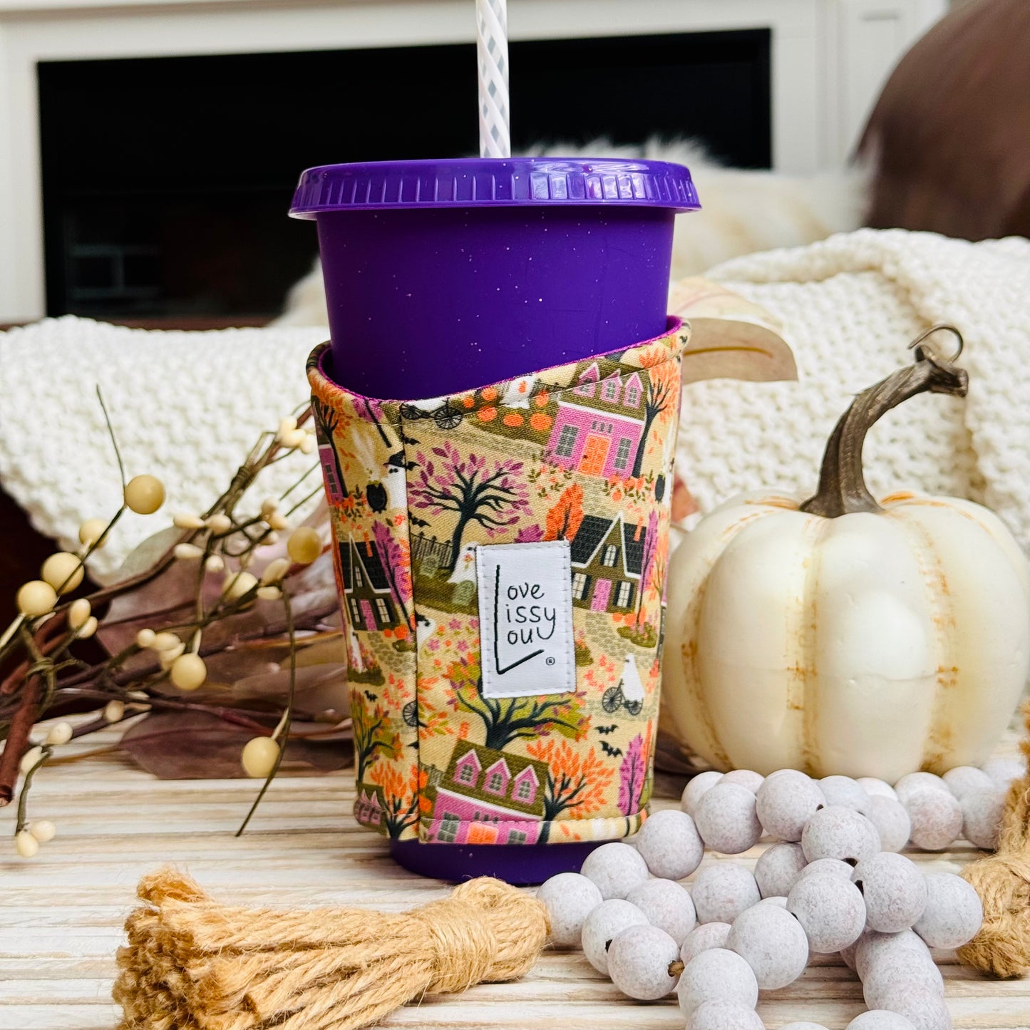 Ghost Town | Iced Coffee Cup Cozy