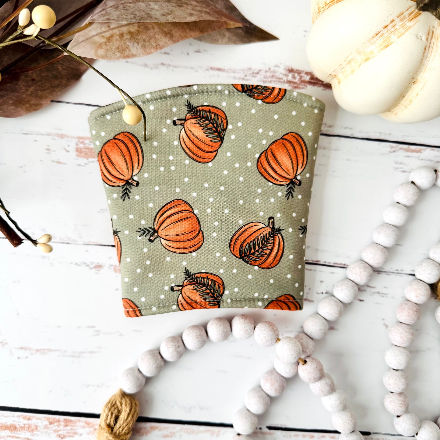 Pumpkins | Iced Coffee Cup Cozy