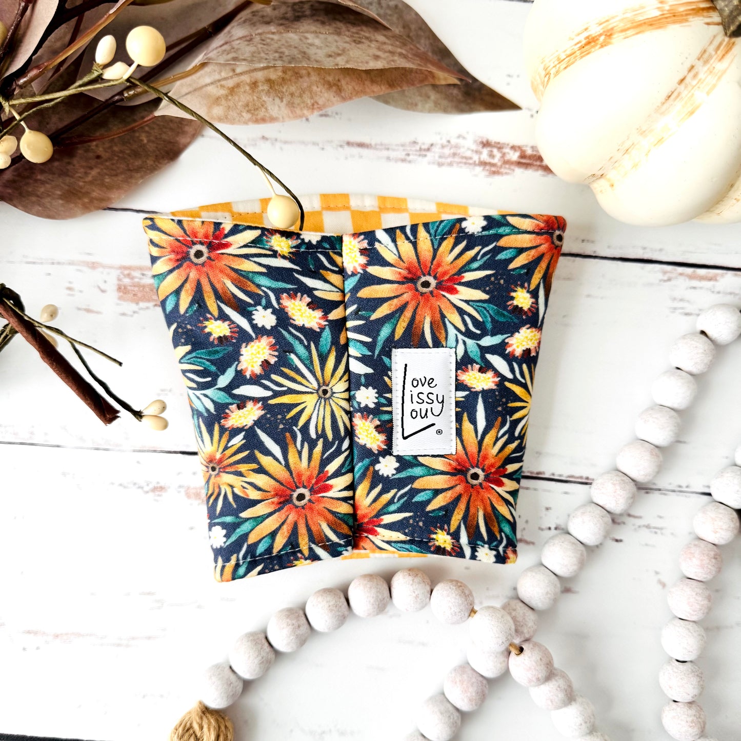Amber Sunflowers | Iced Coffee Cup Cozy