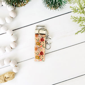 Christmas Floral Key Fob Wristlets & Keychains