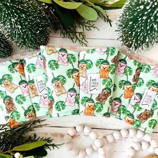 Teddy Bear Cups - Coffee Cozy