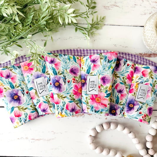 Watercolor Floral - Coffee Cozy
