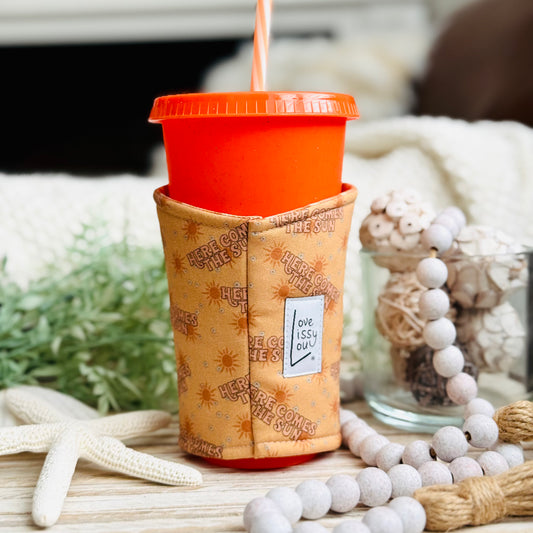 Here Comes The Sun | Handmade Reusable Cup Sleeve