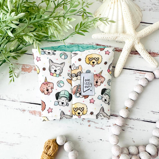 Beach Pup Iced Coffee Cozy | Handmade Reusable Cup Sleeve