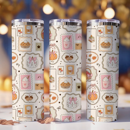 Coquette Autumn | Skinny Tumbler | Free Shipping + Personalization