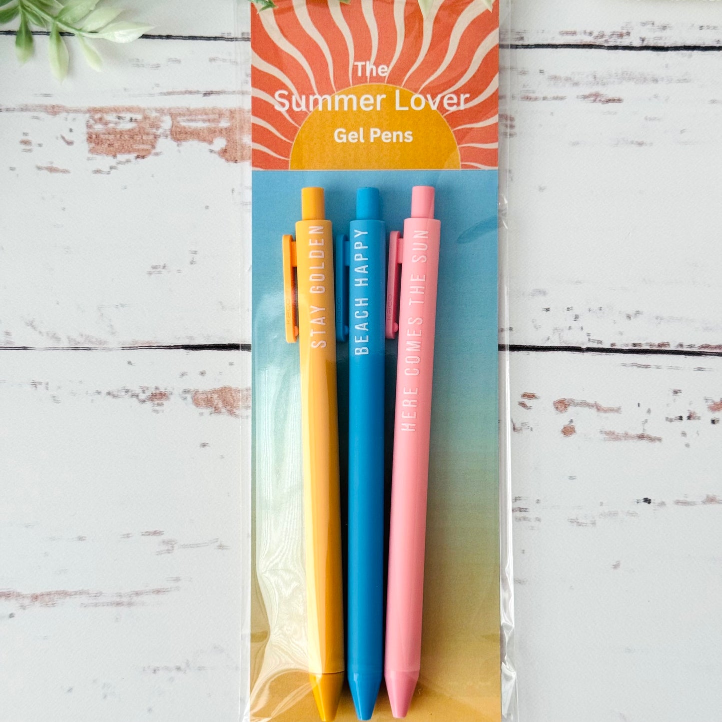 Summer Lover Gel Pens | 3-Pack | Colored Ink