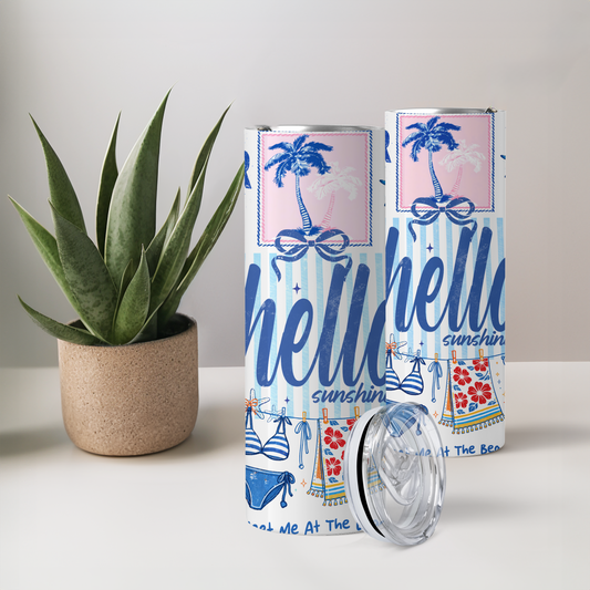 Coastal | 20 oz Skinny Tumbler | Free Shipping