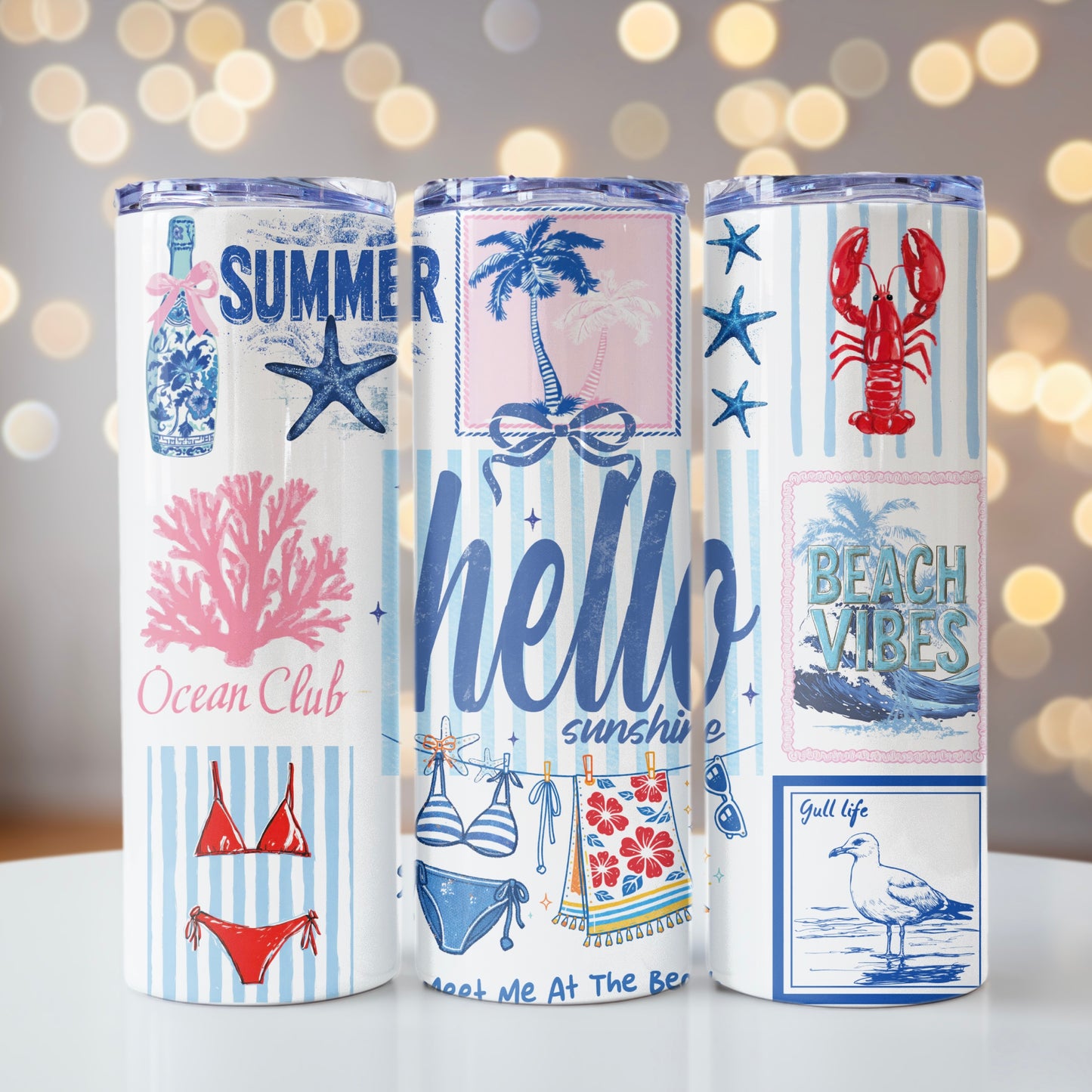 Coastal | 20 oz Skinny Tumbler | Free Shipping