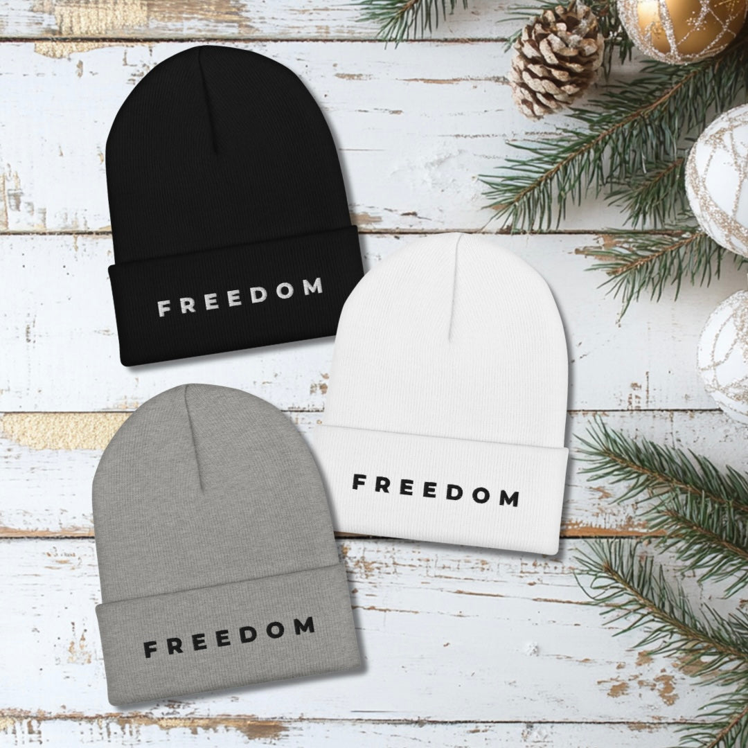 Freedom - Embroidered Beanie