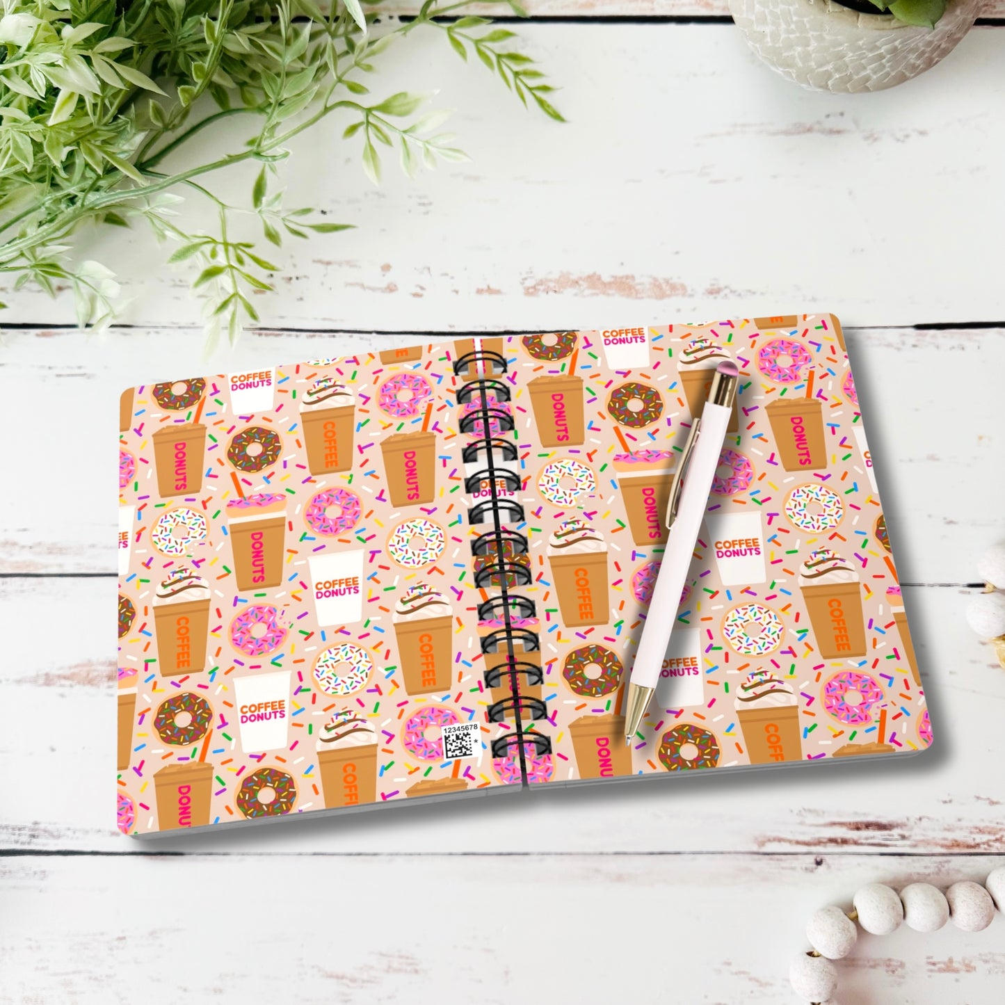 Coffee + Donuts | Boutique Notebook | Spiral Journal