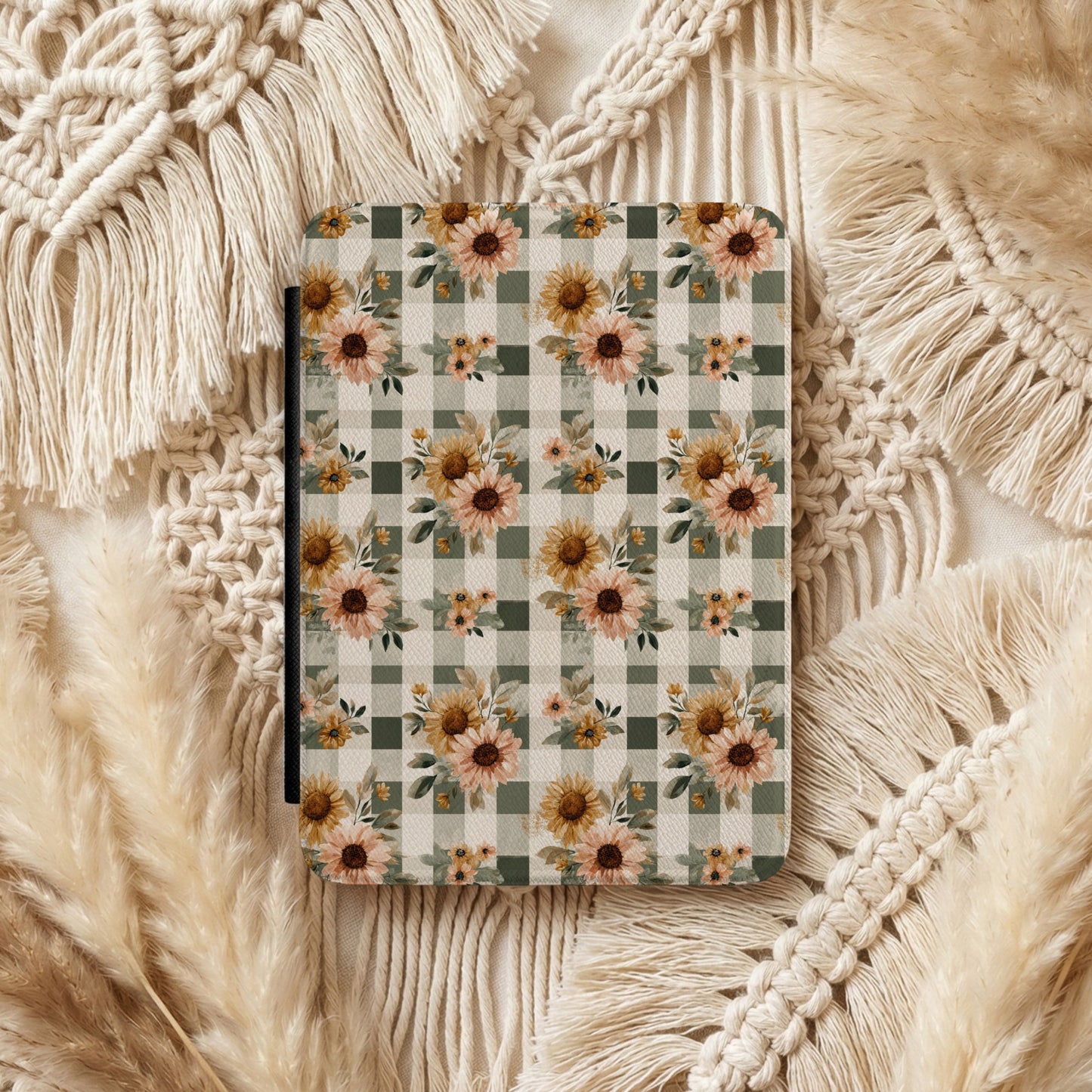 Sunflower Gingham | Kindle Cases | Free Shipping