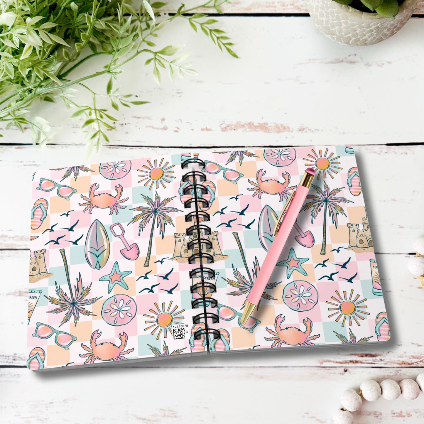 Pastel Beach | Boutique Notebook | Spiral Journal