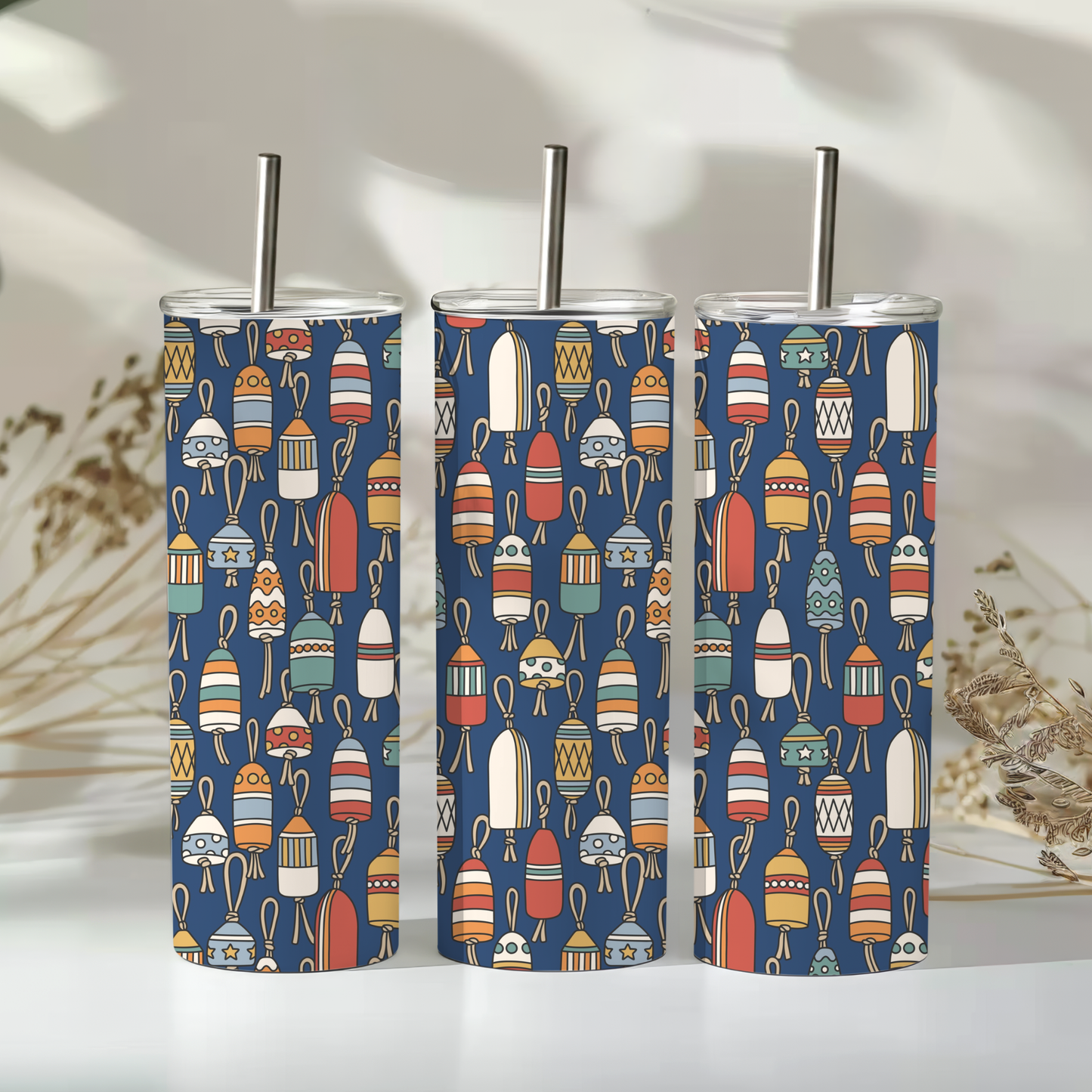 Lobster Buoy | 20 oz Skinny Tumbler | Free Shipping