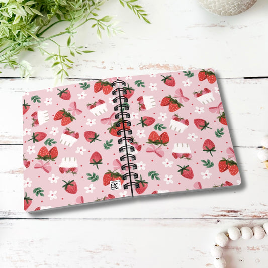 Strawberry Picking | Boutique Notebook | Spiral Journal