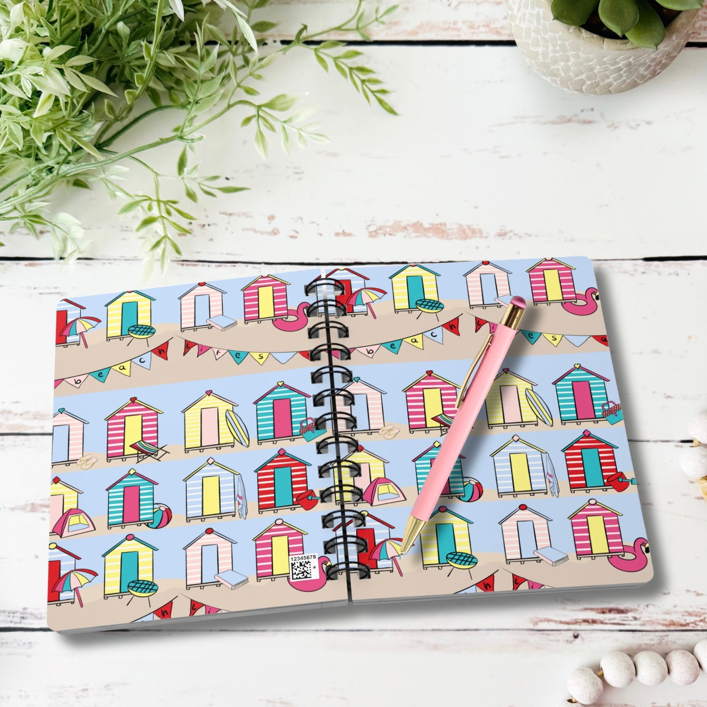 Beach Hut | Boutique Notebook | Spiral Journal