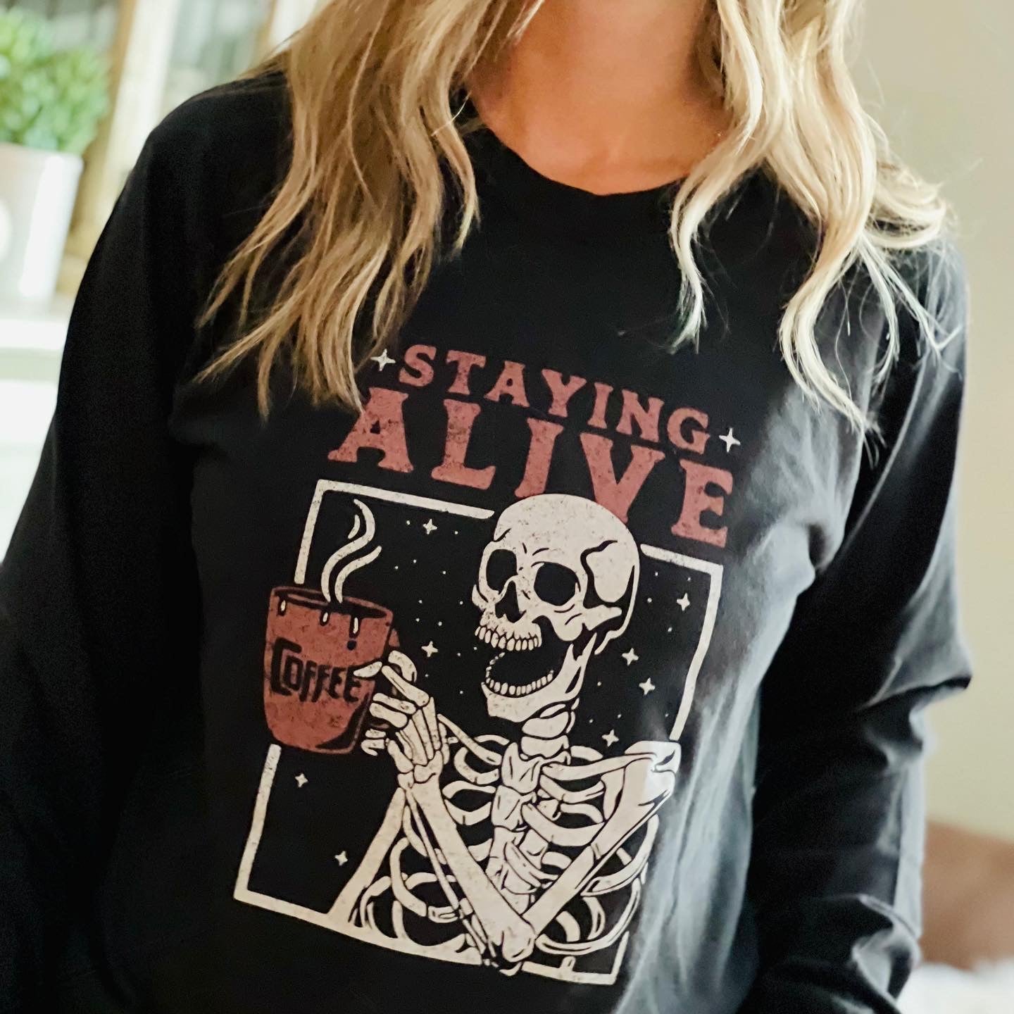 **PRE-ORDER** Staying Alive Long Sleeve T-Shirt