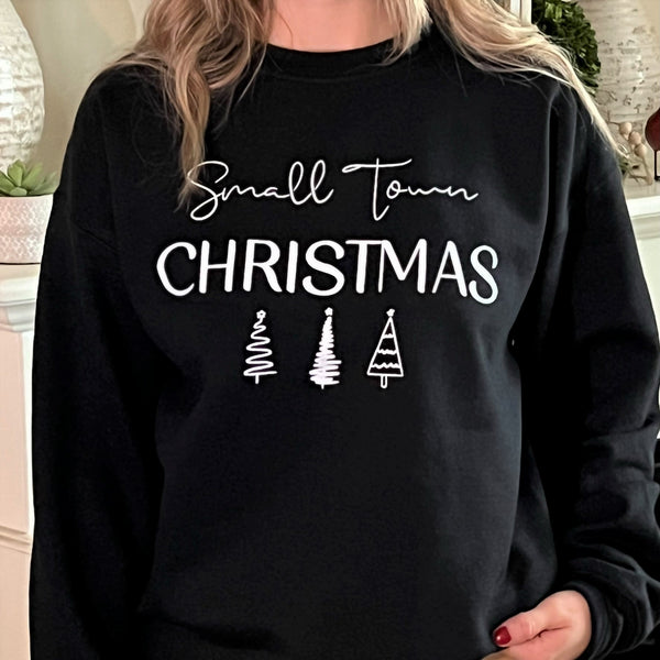 Small Town Christmas Crewneck Sweatshirt